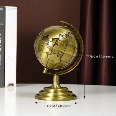 World Map 3D Rotating Showpiece – 7 Inches