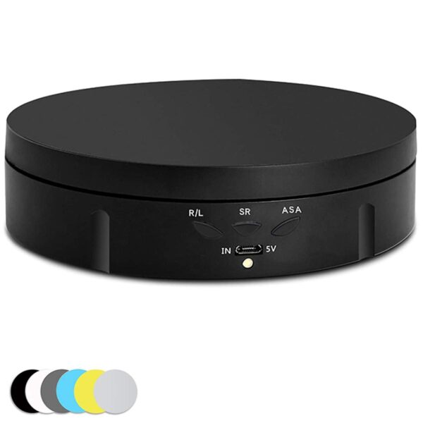 Black- 360 degree rotating display stand
